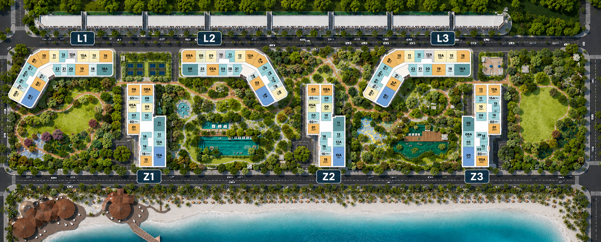 Mặt bằng tổng thể Masteri Grand Coast